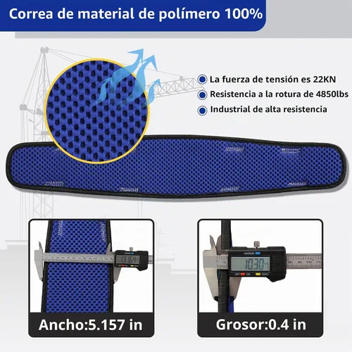 Vista 4 de DIJJIG Arnés de Seguridad de Protección Corporal Completa con Ajuste de 5 Puntos, Seguro y Cómodo, Posicionamiento de Construcción, Correas