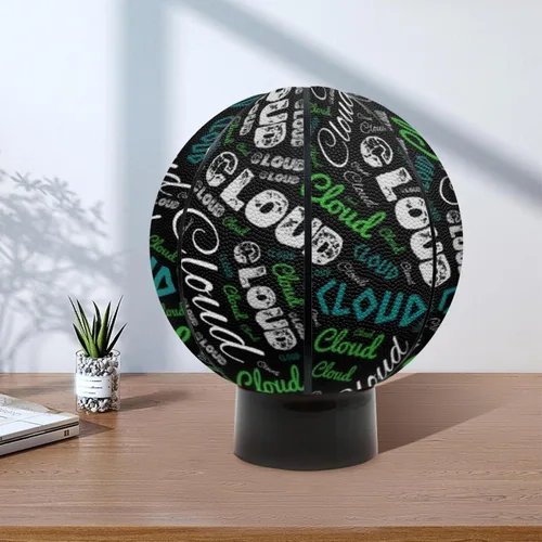Vista 5 de Baloncesto personalizado con nombre, nombre impreso personalizado, tamaño 7 (29.5 pulgadas), talla 5 (27.5 pulgadas), regalo de cumpleaños, regalos