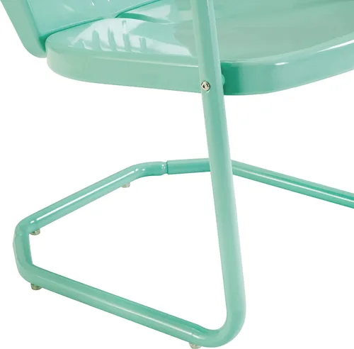 Vista 13 de Crosley Furniture CO1001A-AQ Griffith - Silla retro de exterior, de metal
