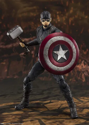 Vista 3 de TAMASHII NATIONS - Avengers: Endgame - Capitán América - Edición de batalla final -, Figura de acción de Bandai Spirits S.H. Figuarts
