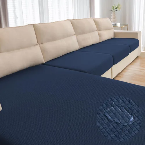 Vista 54 de Funda repelente al agua para cojín de sillón, funda elástica para respaldo individual de sofá seccional, funda para sofá en forma de L para mascotas
