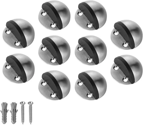 Vista 7 de JQK DSB3-BK-P5 - Tope de puerta de piso, para snowboard, almacenamiento de acero inoxidable, amortiguador de sonido, parachoques de pared, estante