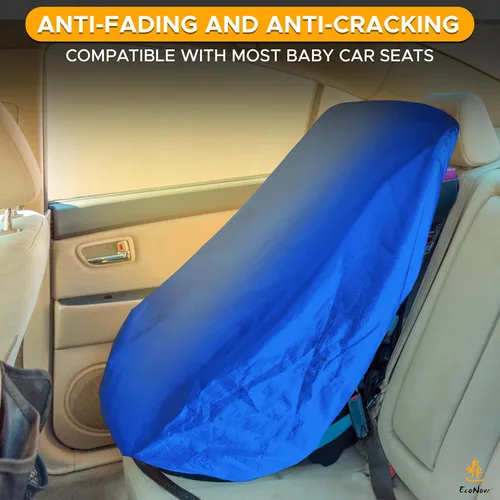 Vista 5 de EcoNour Protector de asiento de automóvil, funda impermeable para asiento de automóvil con acolchado grueso, protector de asiento trasero