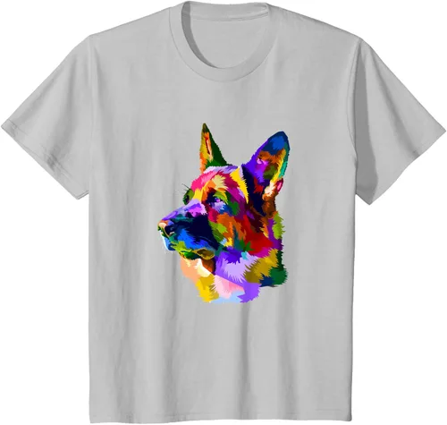 Vista 29 de Camiseta para dueño de perro de pastor alemán, Negro