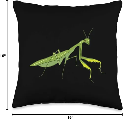 Vista 4 de Linda mantita rezando Mantis Tees And Gifts Cute Love Funny Oring Mantis Throw Pillow 16x16, Multicolor