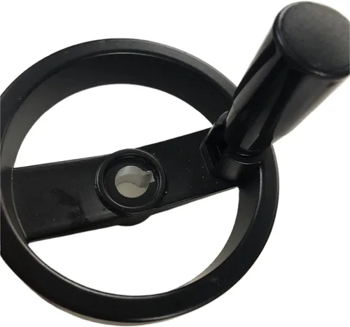 Vista 2 de 1pc Speed Change Revolving Handle Shaper Folded Hand Wheel Black for Mill Machine lathes Grinders etc