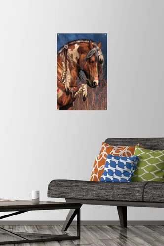 Vista 2 de Trends International Laurie Prindle - Póster de pared de poni de guerra con pasadores