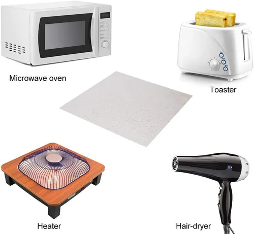 Vista 7 de Juerly - Cubiertas de guía de ondas para microondas, paquete de 4 láminas de placas de mica para aislamiento térmico universal de microondas, parte
