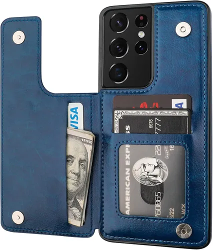 Vista 92 de ONETOP - Funda tipo cartera para Samsung Galaxy S22 con tarjetero, color negro Kickstand,ID/Cash Holder,Case Wallet with Card Slots,Double