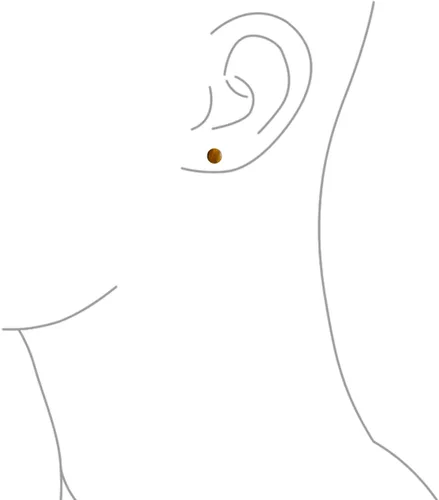 Vista 3 de Aretes clásicos simples de 0.236 in con diseño circular de bolas redondas para mujeres y adolescentes, plata esterlina 925 con una variedad
