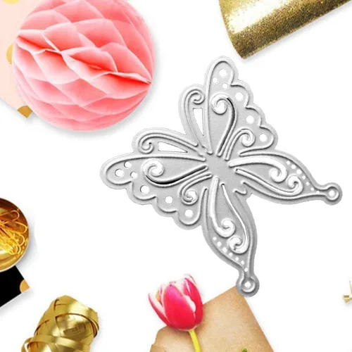 Vista 5 de Troqueles de corte de mariposa de metal DIY Scrapbooking artista corte metal troqueles plantillas Scrapbooking capas troqueles troquelado plantillas