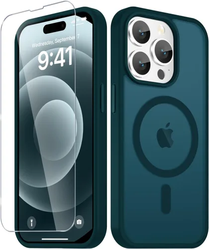 Vista 1033 de Funda para Google Pixel 10 Pro XL, cubierta magnética mate, color negro Fit for MagSafe, Screen Protector included, Shockproof Military Grade