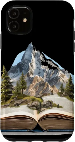 Vista 8 de Funda de lectura para iPhone 12 Pro Max Book Mountain Nature Bookworm Reader Hiker