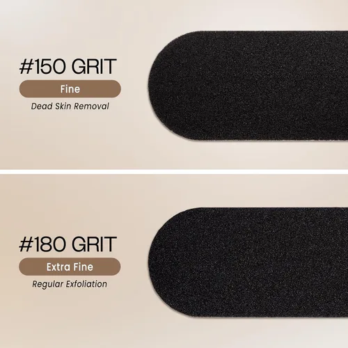 Vista 6 de PANA 40 piezas de recambio de archivo Pedi grande negro para lima de pies de acero inoxidable para lijar raspador de pies, almohadillas de recambio