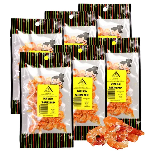 Vista 10 de Camarones grandes de Luisiana secos de Asia Trans, favorito hawaiano, fresco y deshidratado para aperitivos, ensalada asiática de mariscos, pad thai