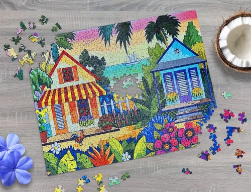 Vista 8 de Springbok Key West Inspiration - Rompecabezas de 500 piezas para adultos, rompecabezas de viaje a la playa, piezas de corte único, fabricado