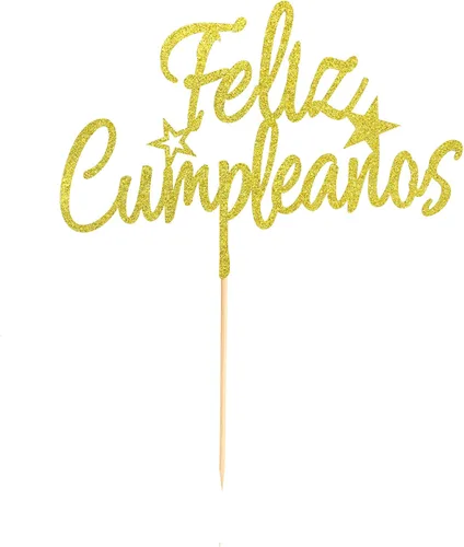 Vista 3 de Feliz Cumpleaños - Decoración de pastel de Feliz Cumpleaños, decoración de pastel de feliz cumpleaños, suministros de decoración de fiesta temática