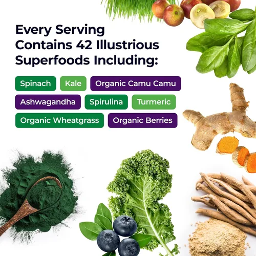 Vista 2 de Paradise Herbs ORAC Energy Greens, superalimento en polvo de manzana, más de 40,000 antioxidantes ORAC, verduras orgánicas, bayas, hongos
