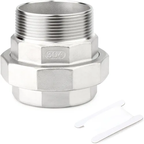 Vista 30 de TAISHER 1 pieza Unión de acero inoxidable 304, 2" NPT hembra, conexión de tubería fundida
