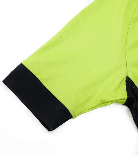 Vista 135 de Camiseta de ciclismo para mujer, manga corta y pantalones cortos de ciclismo acolchados para verano