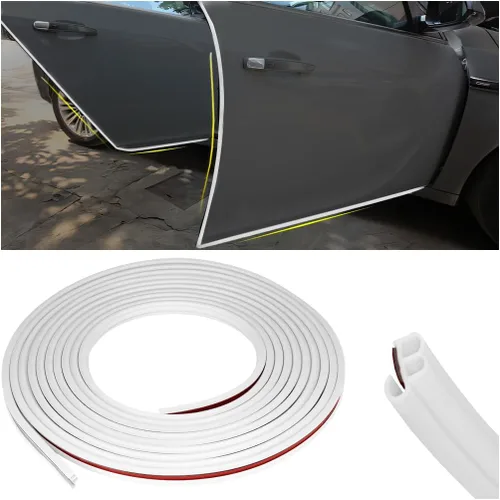 Vista 23 de Osilly Protectores de borde de puerta de automóvil, sello de goma de 16 pies, borde de puerta de automóvil, protector de borde de puerta