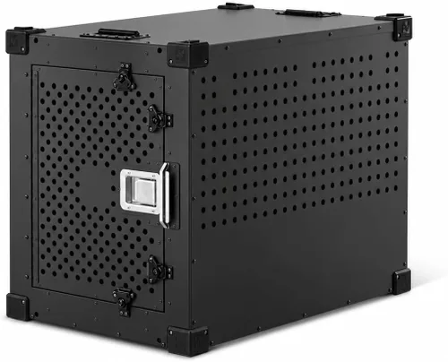 Vista 7 de Cajón Impact Indestructible para Perros de Alta Ansiedad para Perros Medianos - Perrera de Interior Resistente a Prueba de Escapes con Aluminio