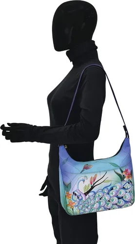 Vista 5 de Anna by Anuschka Bolso comprador mediano, pavo real medianoche, Pavo real medianoche