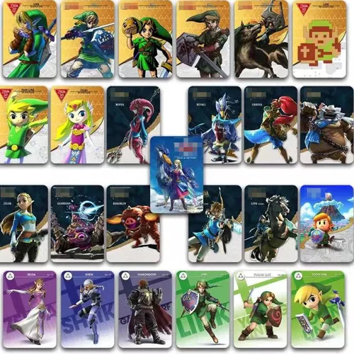 Vista 2 de 26 mini tarjetas de enlace BOTW compatibles con Legend of Zeld Breath of The Wild y Tears of The Kingdom