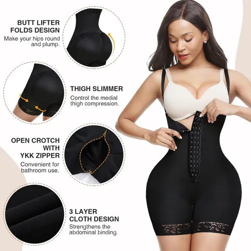 Vista 4 de Lover-Beauty Fajas moldeadoras de control de abdomen para mujer moldeadoras postoperatorias BBL