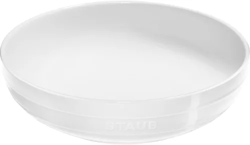 Vista 5 de Staub Tazón de cerámica para servir poco profundo de 11.5 pulgadas, color cereza