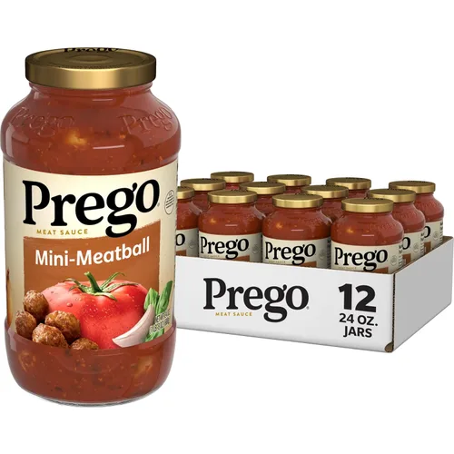 Vista 42 de Prego Tomate grueso con salsa de pasta de ajo y cebolla, tarro de 24 onzas