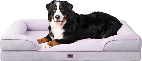 Vista 112 de EHEYCIGA – Cama ortopédica impermeable para perros pequeños, de espuma viscoelástica tipo caja de huevos, con bordes elevados y base antideslizante