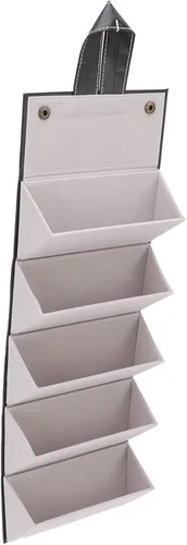 Vista 7 de TOPINCN Estuche organizador de gafas de sol para hombres y mujeres, 5 ranuras, soporte de lentes de almacenamiento de piel sintética para gafas