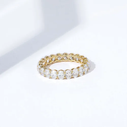 Vista 5 de Tienda Essentials 14K Gold Plated Cubic Zirconia Stackable Statement Ring