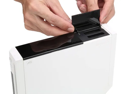 Vista 3 de Wii Console Replacement Dust Door, 3 in 1 Repair Part Slot Cover for Nintendo GameCube, NGC ConrtrollerNGC MemorySD Slot Lid-Black