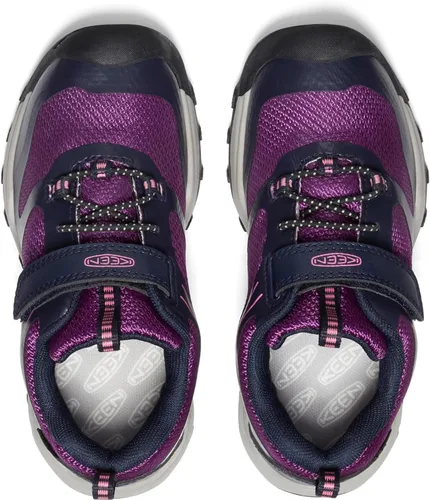 Vista 5 de KEEN Wanduro - Zapatos deportivos de senderismo resistentes al agua de baja altura para niños