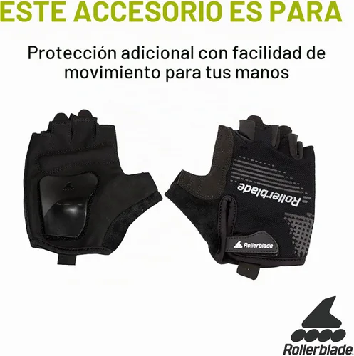Vista 5 de Rollerblade Skate Gear Guantes, 1 par, color negro