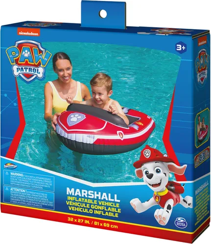 Vista 8 de Swimways Nickelodeon Paw Patrol Marshall - Vehículo acuático inflable para niños a partir de 3 años