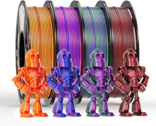 Vista 29 de Paquete de filamento PLA de 0.069 pulgadas, 8 colores vibrantes, apto para Pla Bundle-250gx8-112020006