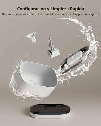 Vista 4 de PETLIBRO Fuente de agua inalámbrica para gatos, fuente de agua inalámbrica recargable para mascotas, dispensador de agua para gatos de 2.5 L/84