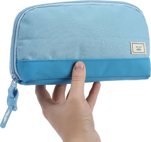 Vista 8 de Mr. Pen- Estuche para lápices de apertura amplia, diseño triangular Compact & Spacious Pencil Cases with 5 Mesh Pockets, Bag Pouch, Box Organizer
