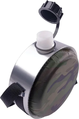 Vista 4 de Rothco Woodland Camo - Cantina desierta de 2 cuartos de galón, sin BPA, ideal para acampar y equipo al aire libre