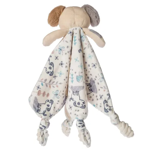 Vista 3 de Mary Meyer Manta de seguridad de animales de peluche, 13 x 13 pulgadas, cachorro chispeante