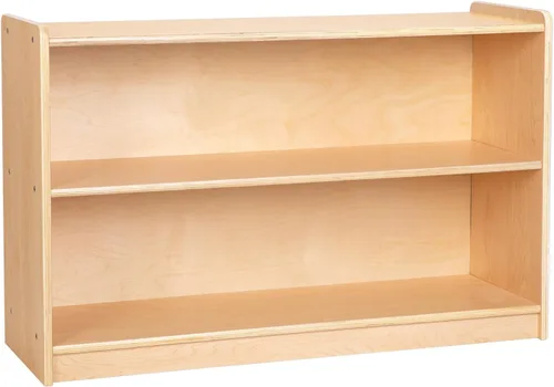 Vista 5 de OOOK Estante Montessori, organizadores y almacenamiento de juguetes, estantería de 2 niveles para niños pequeños, adecuada para aula, jardín