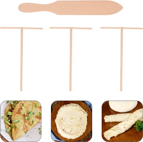 Vista 5 de LIFKOME Juego de 4 espátulas para panqueques, espátula, utensilios para cocinar