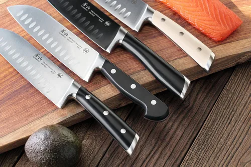 Vista 6 de Cangshan V2 Series 59526 Cuchillo de chef forjado de acero alemán, 8 pulgadas