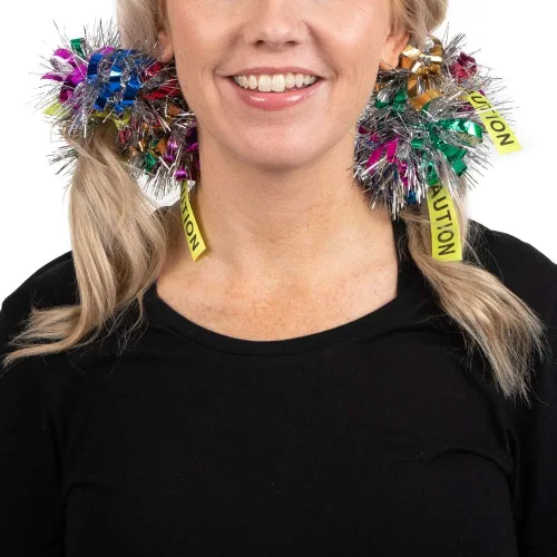 Vista 3 de Bioworld Birds of Prey Precaution Espumador Cosplay pelo Scrunchie