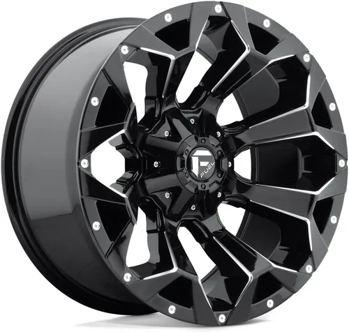 Vista 11 de FUEL D787 Assault 17x8.5 5x4.5"/5x5" +14mm Llanta de Rueda Negra/Roja 17" Pulgada D78717852652
