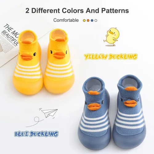 Vista 2 de Zapatos para caminar lindos del bebé, suela de goma suave antideslizante zapatillas de deporte de las niñas del bebé, zapatos de primera caminata