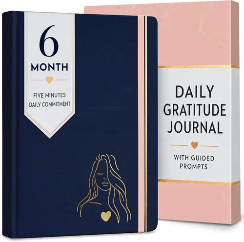 Vista 13 de RYVE Diario diario de gratitud para mujeres - Diario guiado de positividad y bienestar de 6 meses con indicaciones, afirmaciones, atención plena